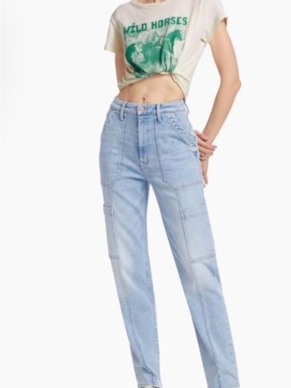 MOTHER The Private Double Pocket Skimp Jeans size 24
